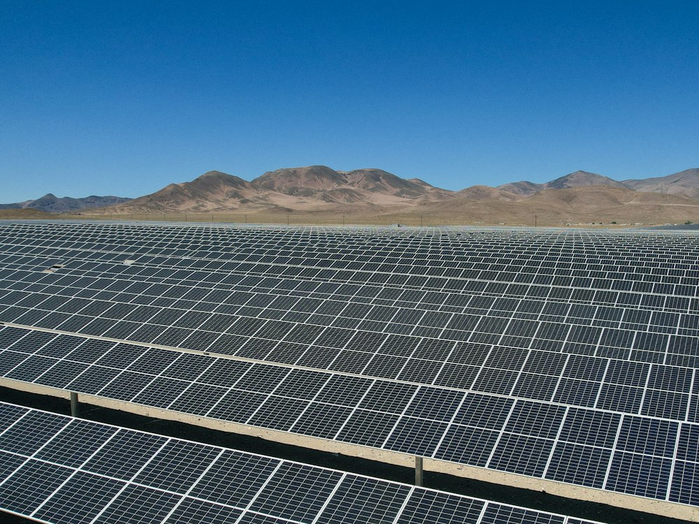 Utility-scale solar plant